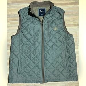 Oxford Blueish Gray Women’s X-Large Quilted Puffer Vest Jockey Logo